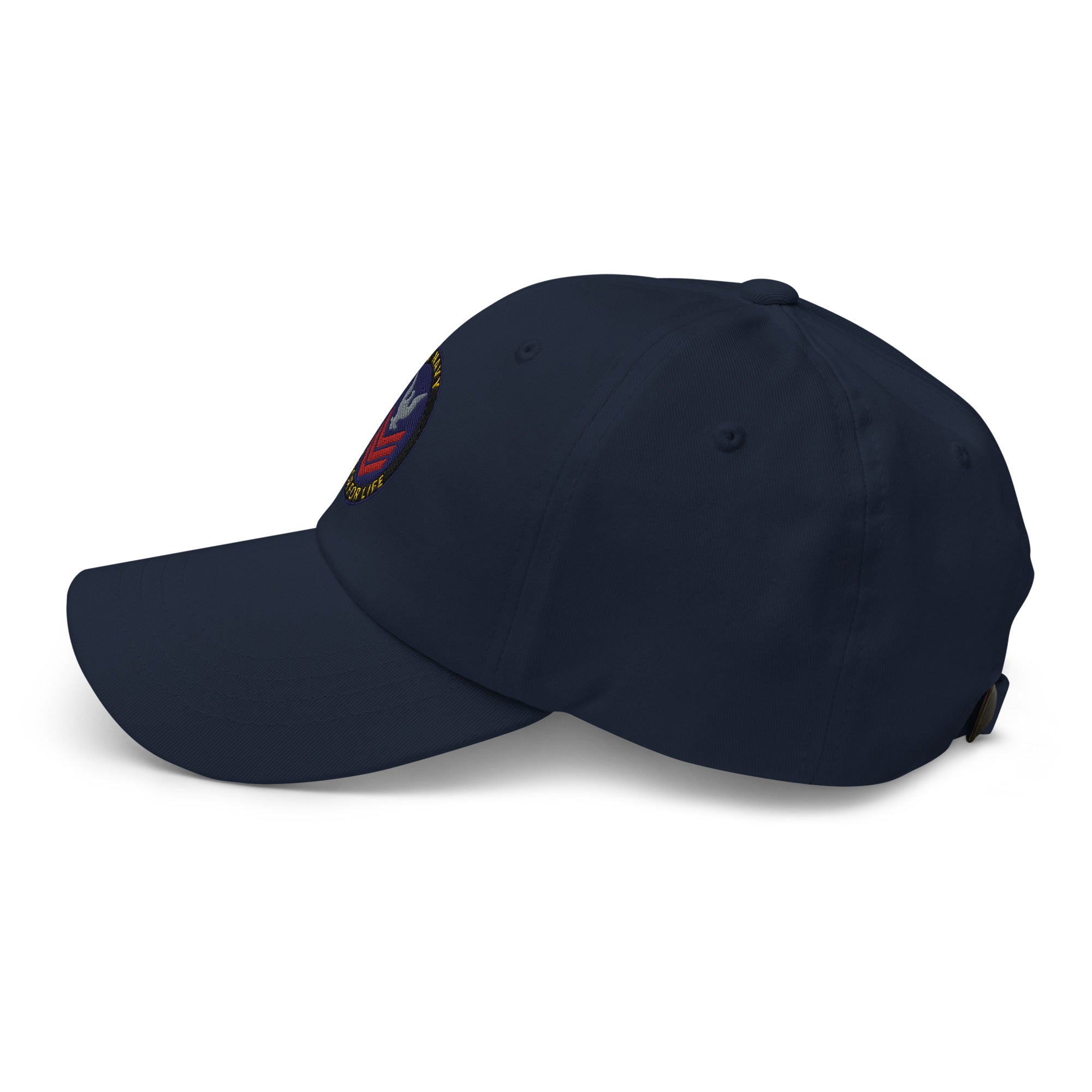 US Navy E-6 Red Stripe Sailor For Life Embroidered Dad Hat