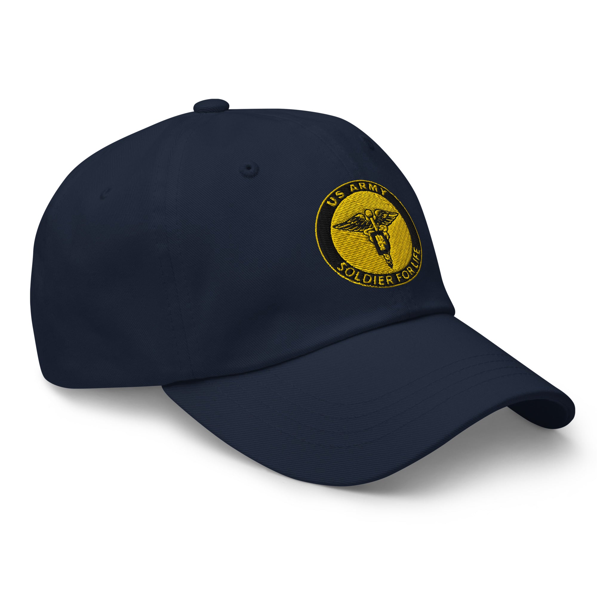 US Army Dental Corps Soldier For Life Embroidered Dad Hat