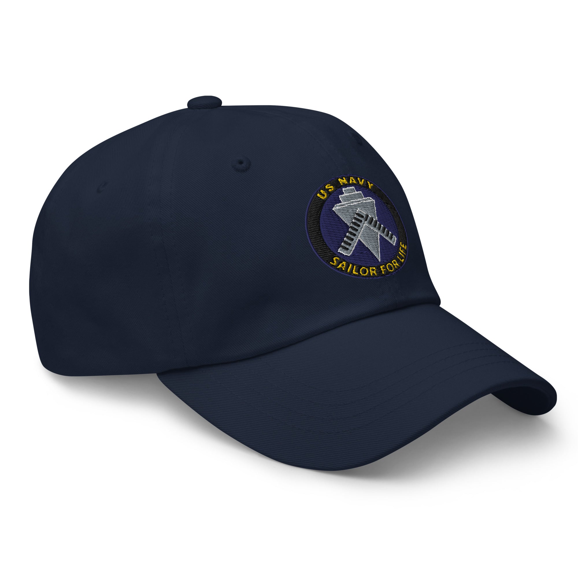 US Navy Builder Navy BU Sailor For Life Embroidered Dad Hat