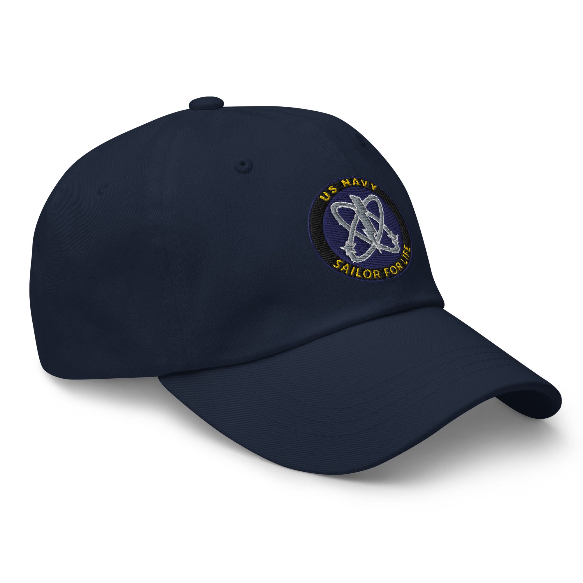 US Navy Electronics Warfare Technician Navy EW Sailor For Life Embroidered Dad Hat