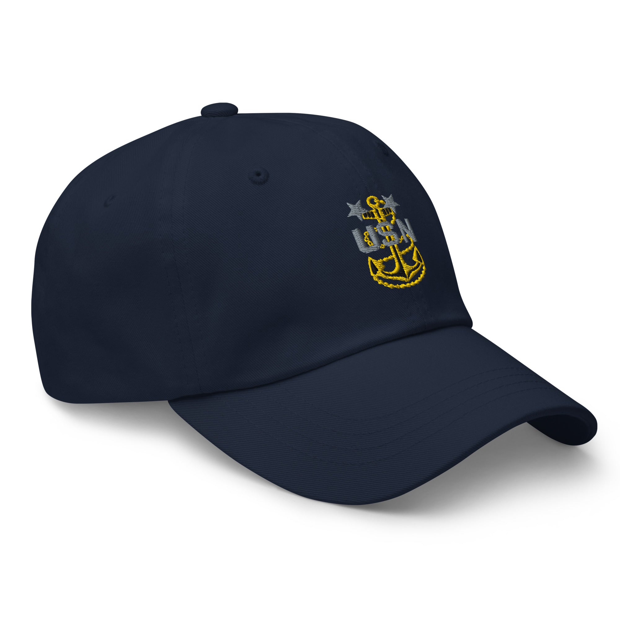 US Navy E-9 MCPO Insignia Embroidered Dad Hat