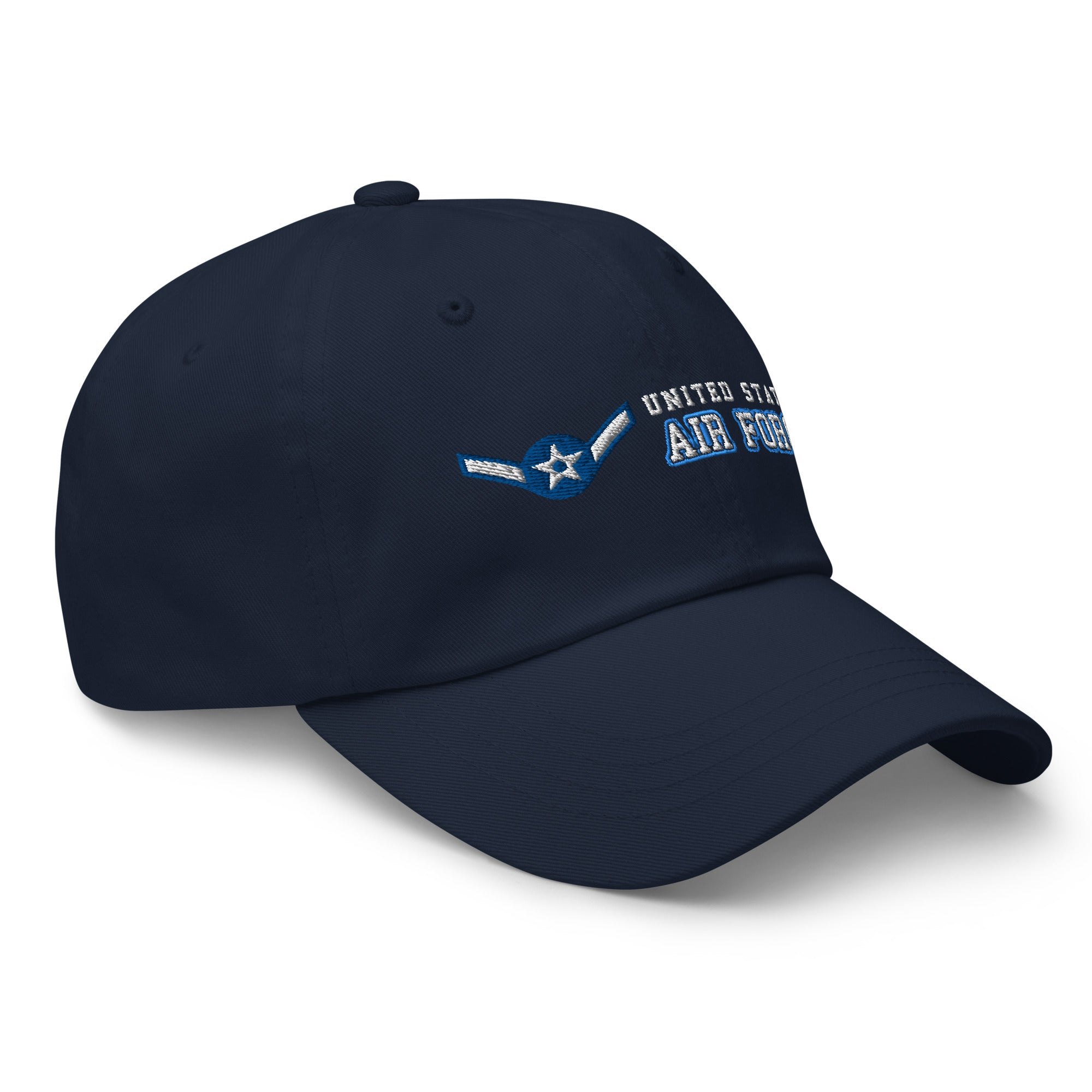 US Air Force E-2 Airman Amn Ranks/Insignia Embroidered Dad Hat