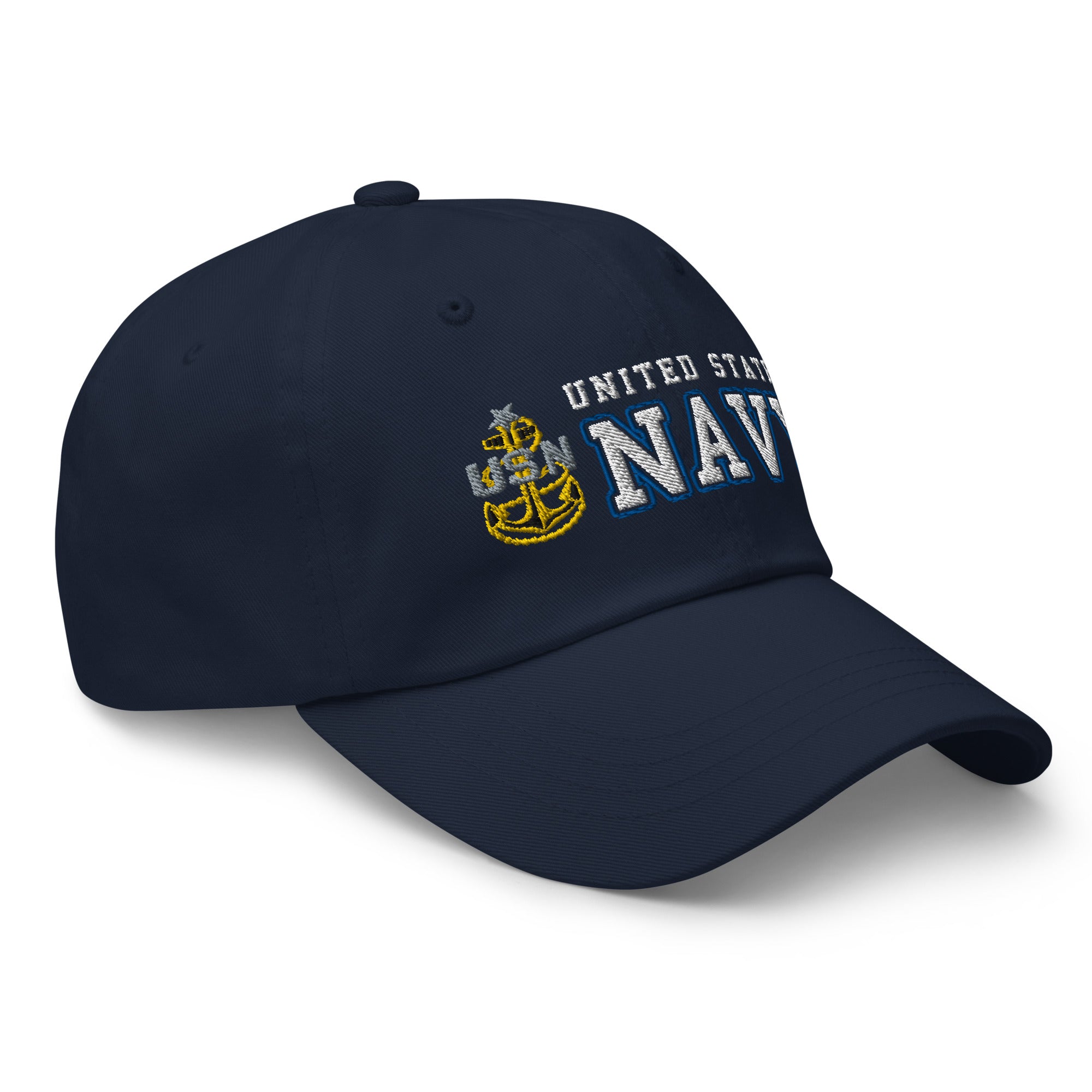 US Navy E-8 SCPO Ranks/Insignia Embroidered Dad Hat