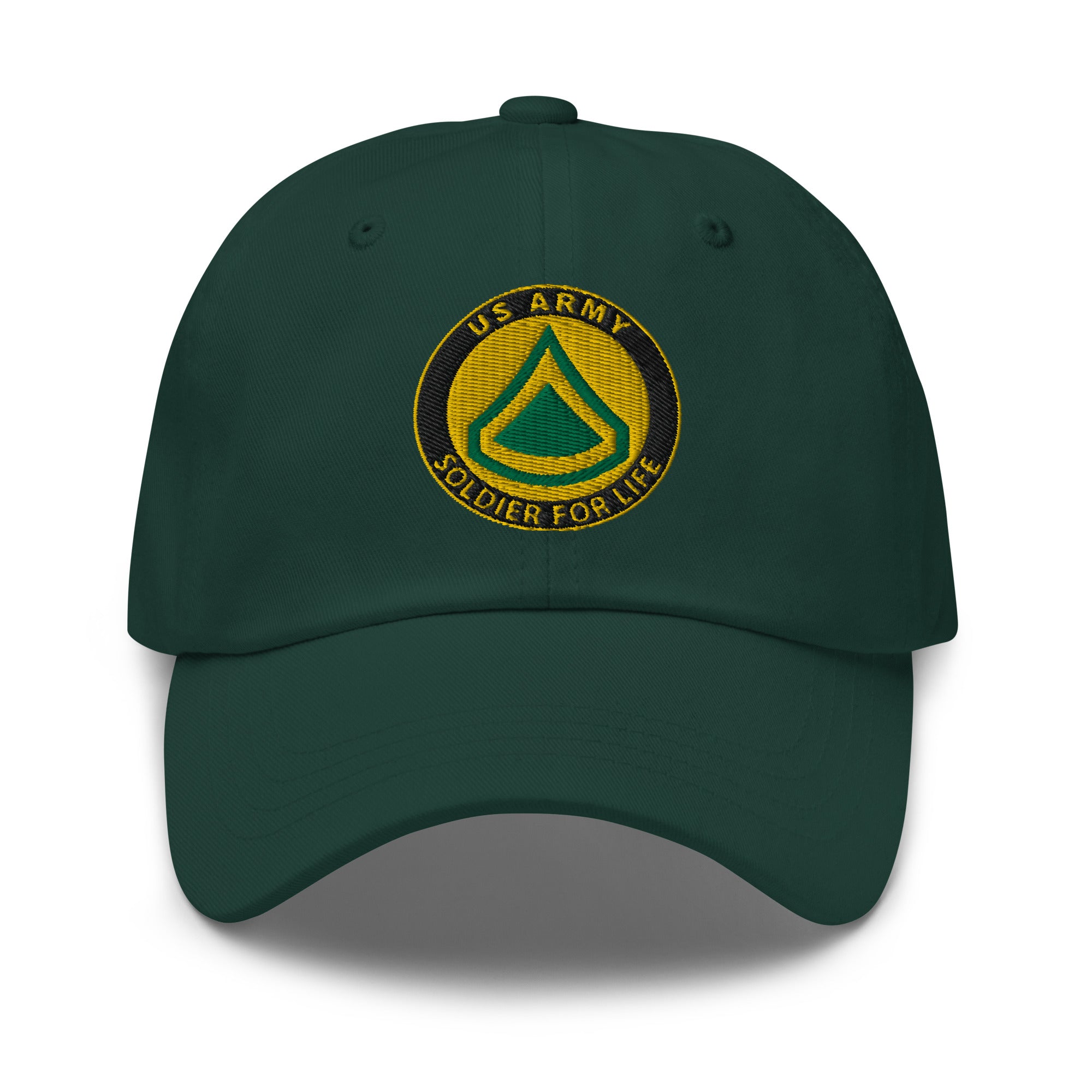 US Army E-3 Private First Class E3 PFC Soldier For Life Embroidered Dad Hat