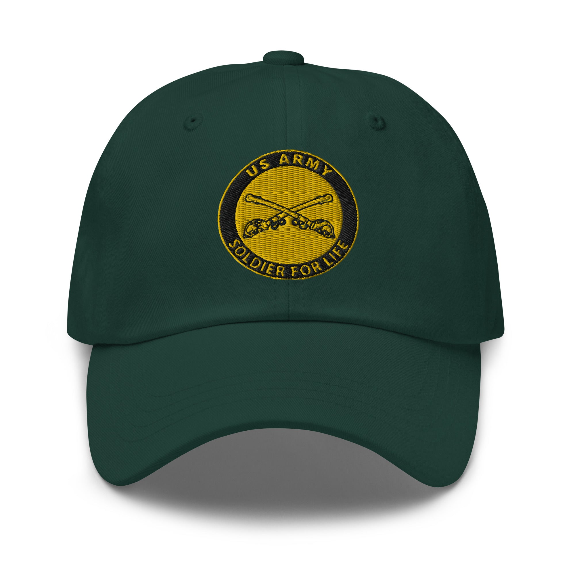 US Army Cavalry Soldier For Life Embroidered Dad Hat