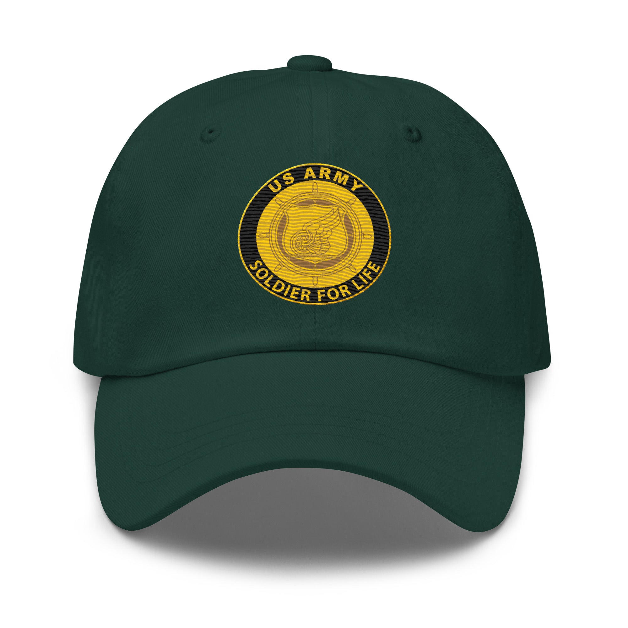 US Army Transportation Corps Soldier For Life Embroidered Dad Hat