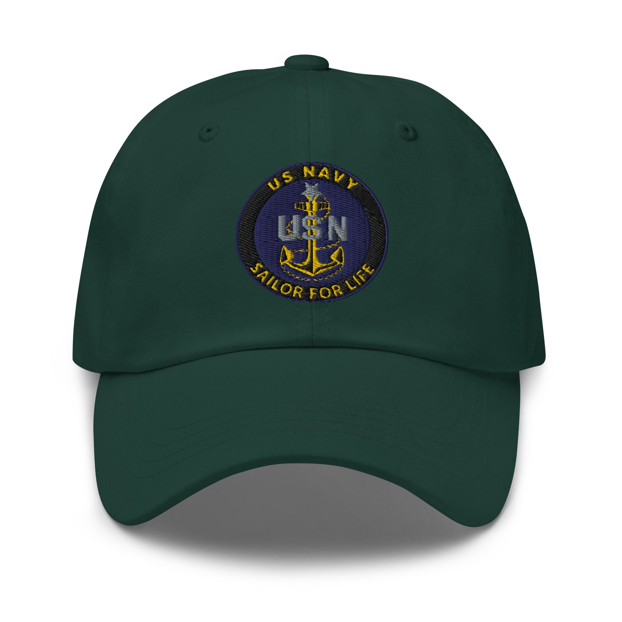 US Navy E-8 Sailor For Life Embroidered Dad Hat