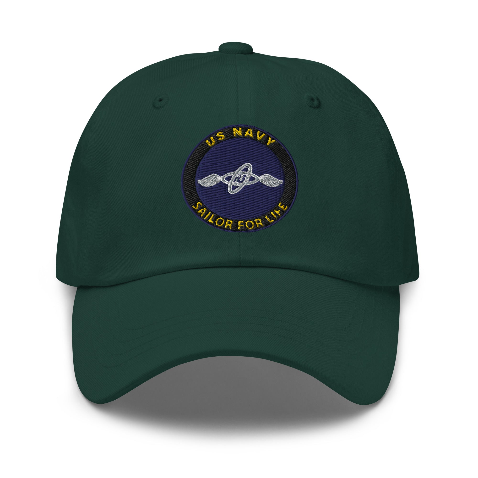 US Navy Aviation Electronics Technician Navy AT Sailor For Life Embroidered Dad Hat