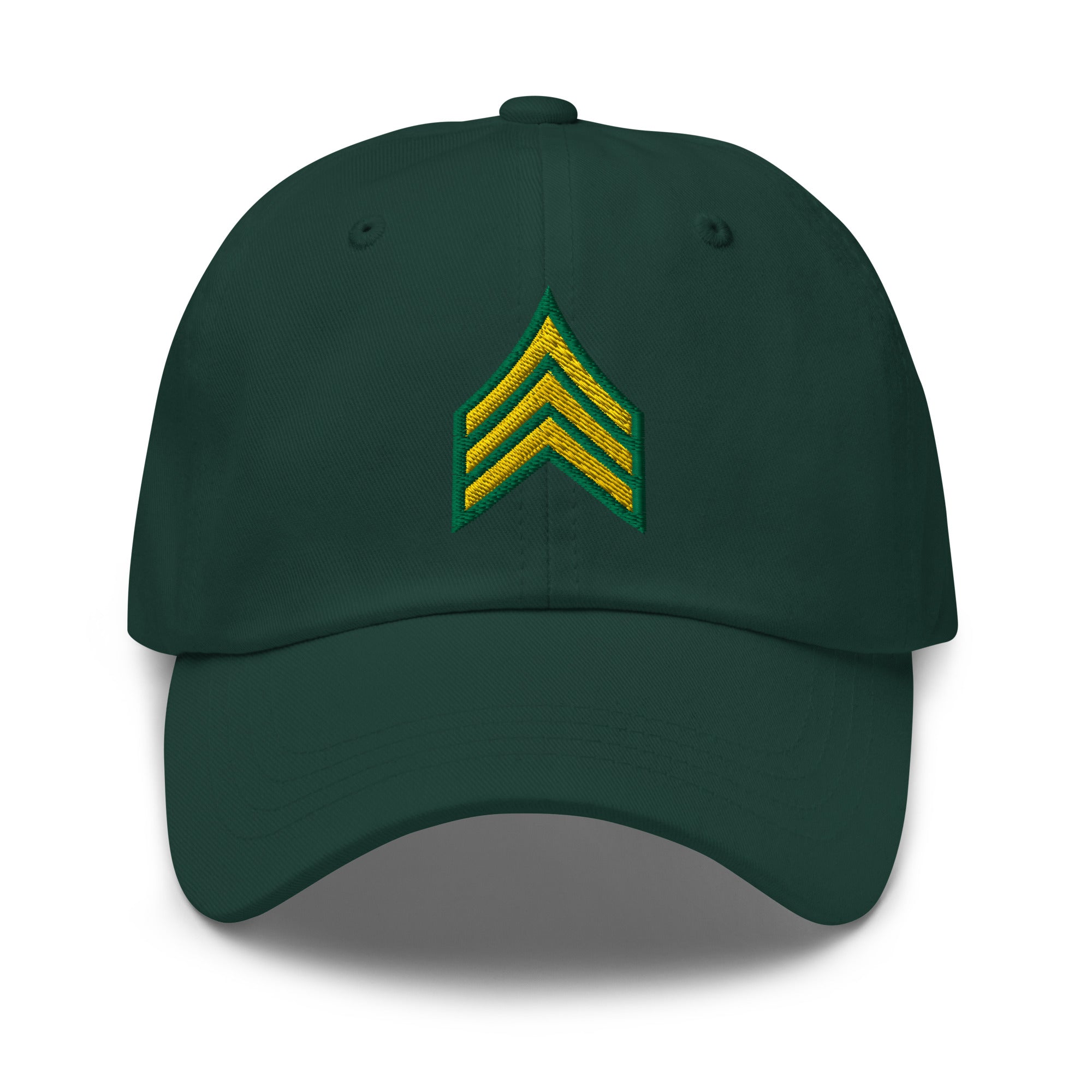 US Army E-5 Sergeant E5 SGT Insignia Embroidered Dad Hat