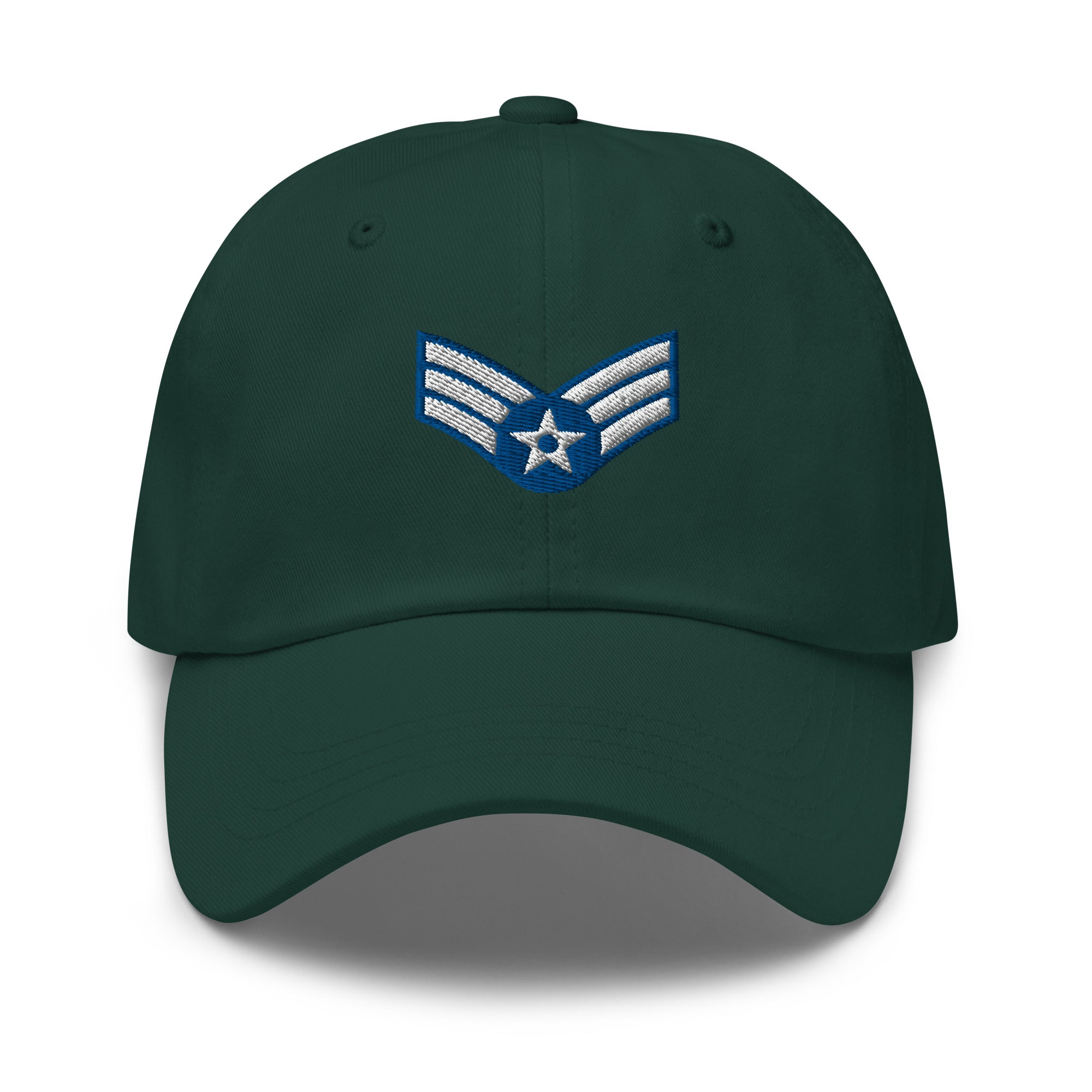 US Air Force E-4 Senior Airman SrA Insignia Embroidered Dad Hat