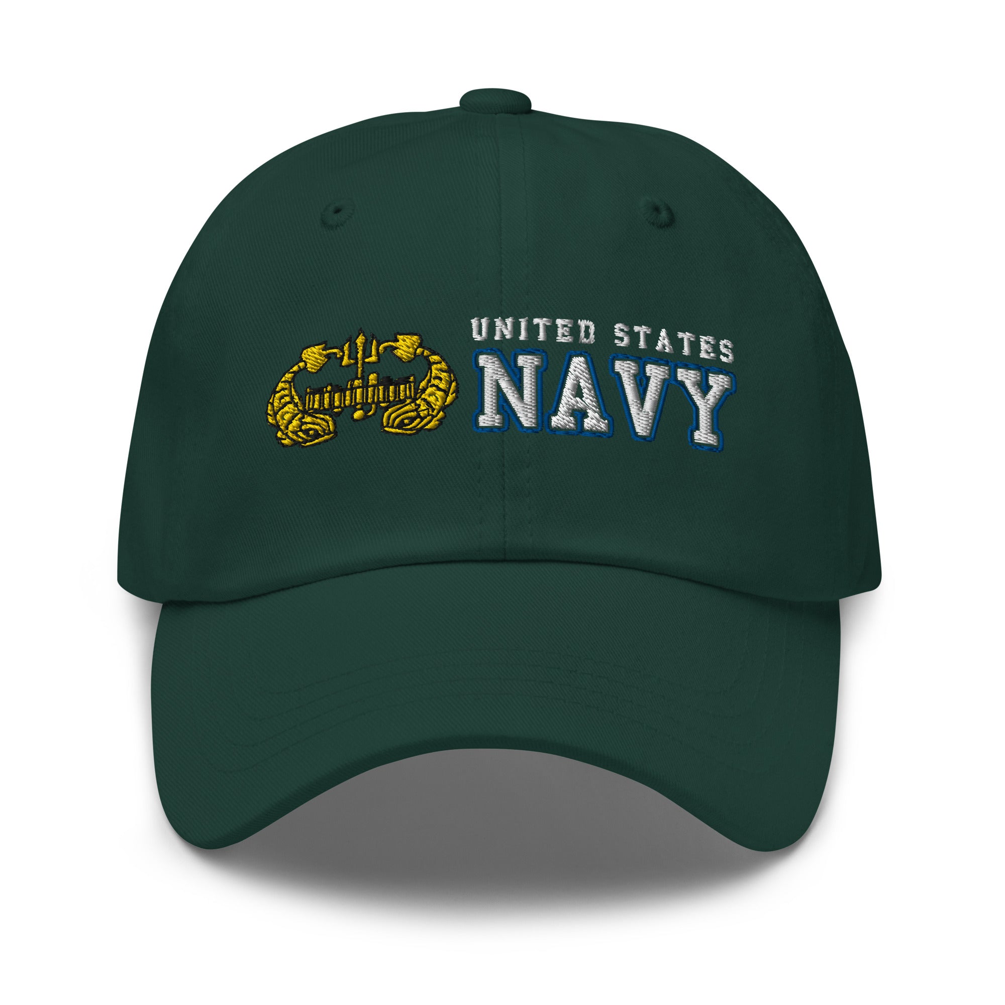 US Navy Deep Submergence Officer Ranks/Insignia Embroidered Dad Hat