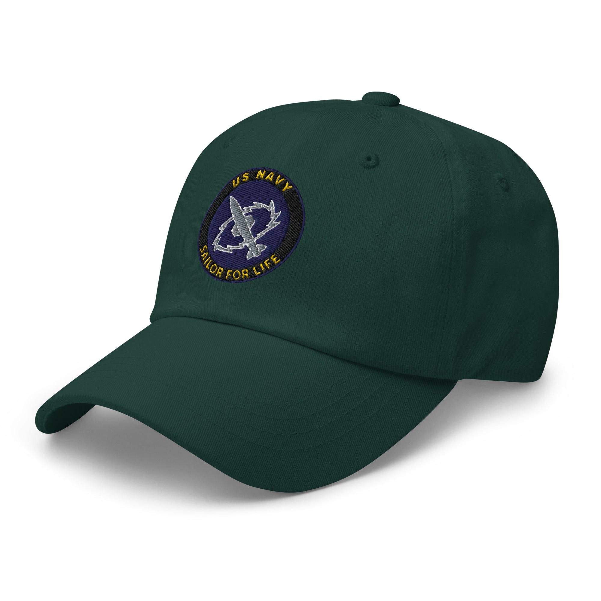 US Navy Missile Technician Navy MT Sailor For Life Embroidered Dad Hat