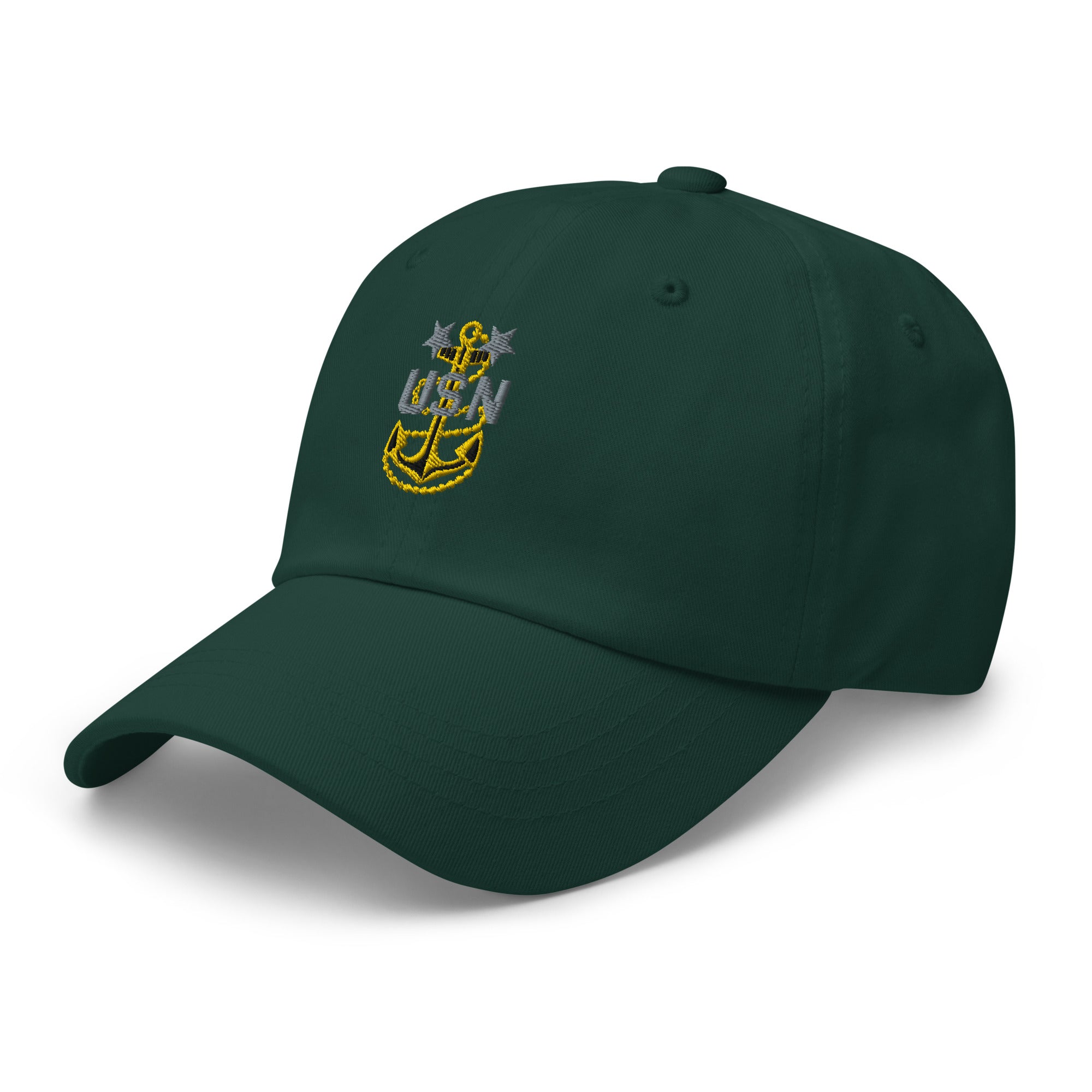 US Navy E-9 MCPO Insignia Embroidered Dad Hat