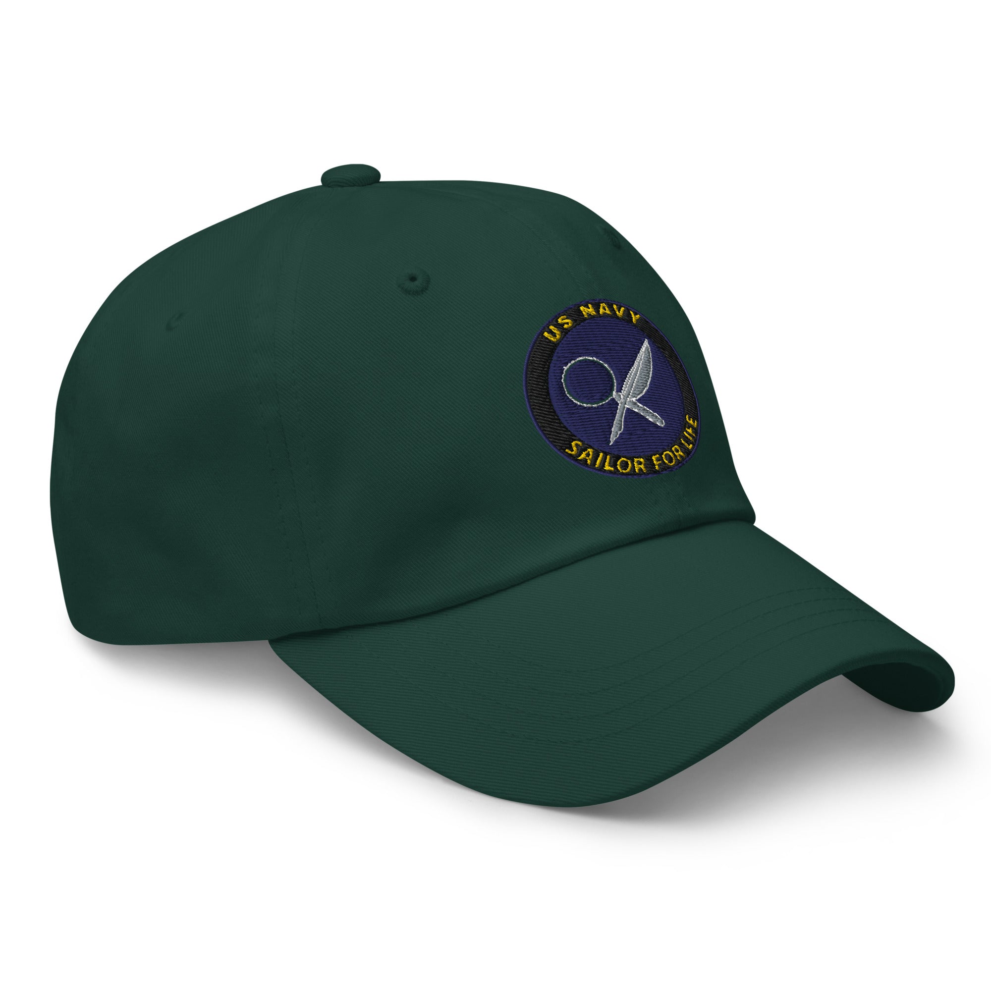 US Navy Intelligence Specialist Navy IS Sailor For Life Embroidered Dad Hat