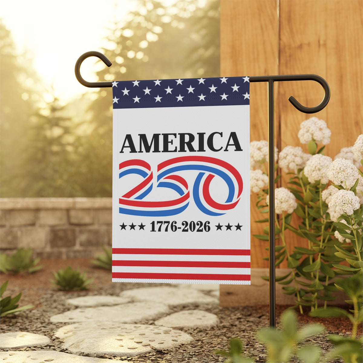 America 250 1776 - 2026 Garden Flag 12''x18'' Twin-Side Printing