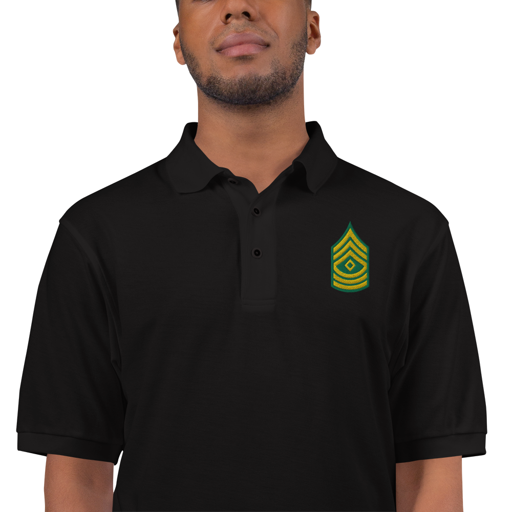 Custom US Army Ranks, Insignia Embroidered Port Authority Polo Shirt