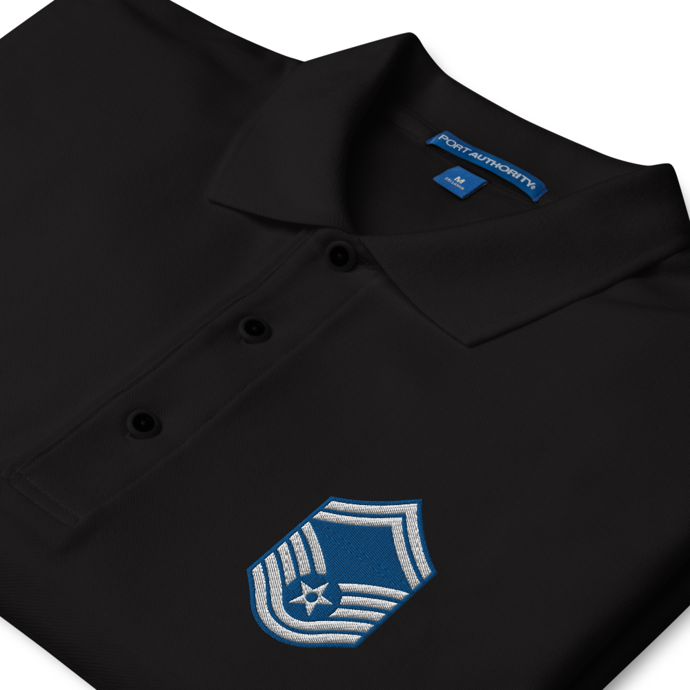 Custom US Air Force Ranks, Insignia Embroidered Port Authority Polo Shirt