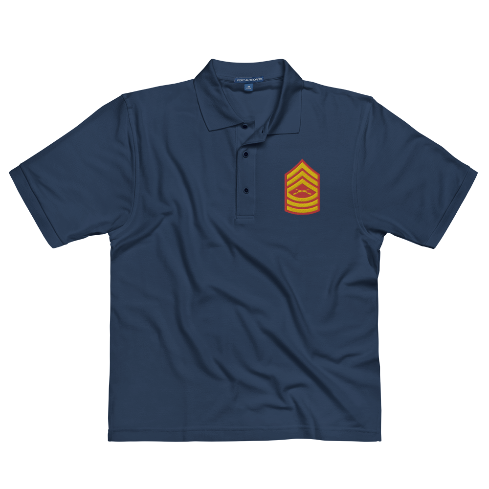 Custom US Marine Corps Ranks, Insignia Embroidered Port Authority Polo Shirt