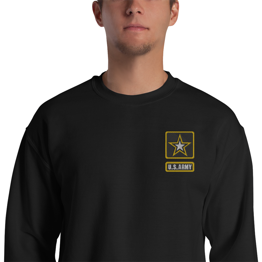 Custom US Army Ranks, Insignia Embroidered Unisex Sweatshirt