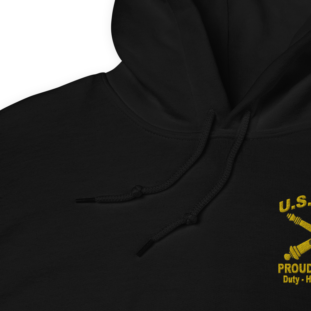 Custom US Army Ranks, Insignia Core Values Embroidered Unisex Hoodie