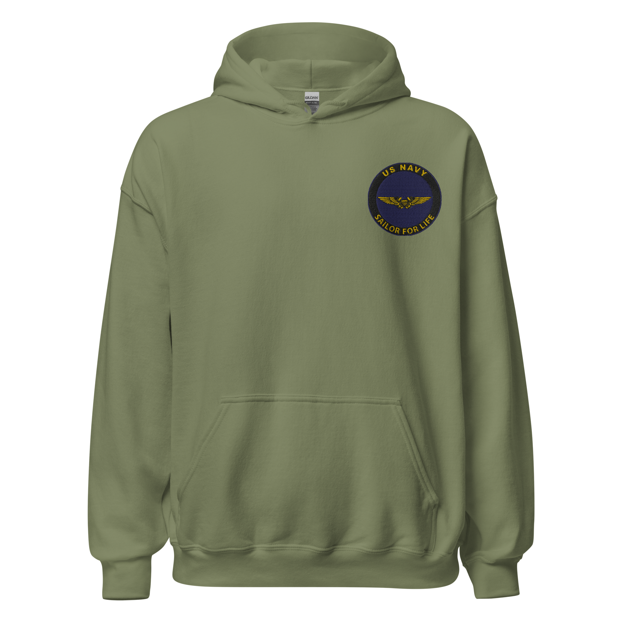 Custom US Navy Ranks, Insignia Sailor For Life Embroidered Unisex Hoodie