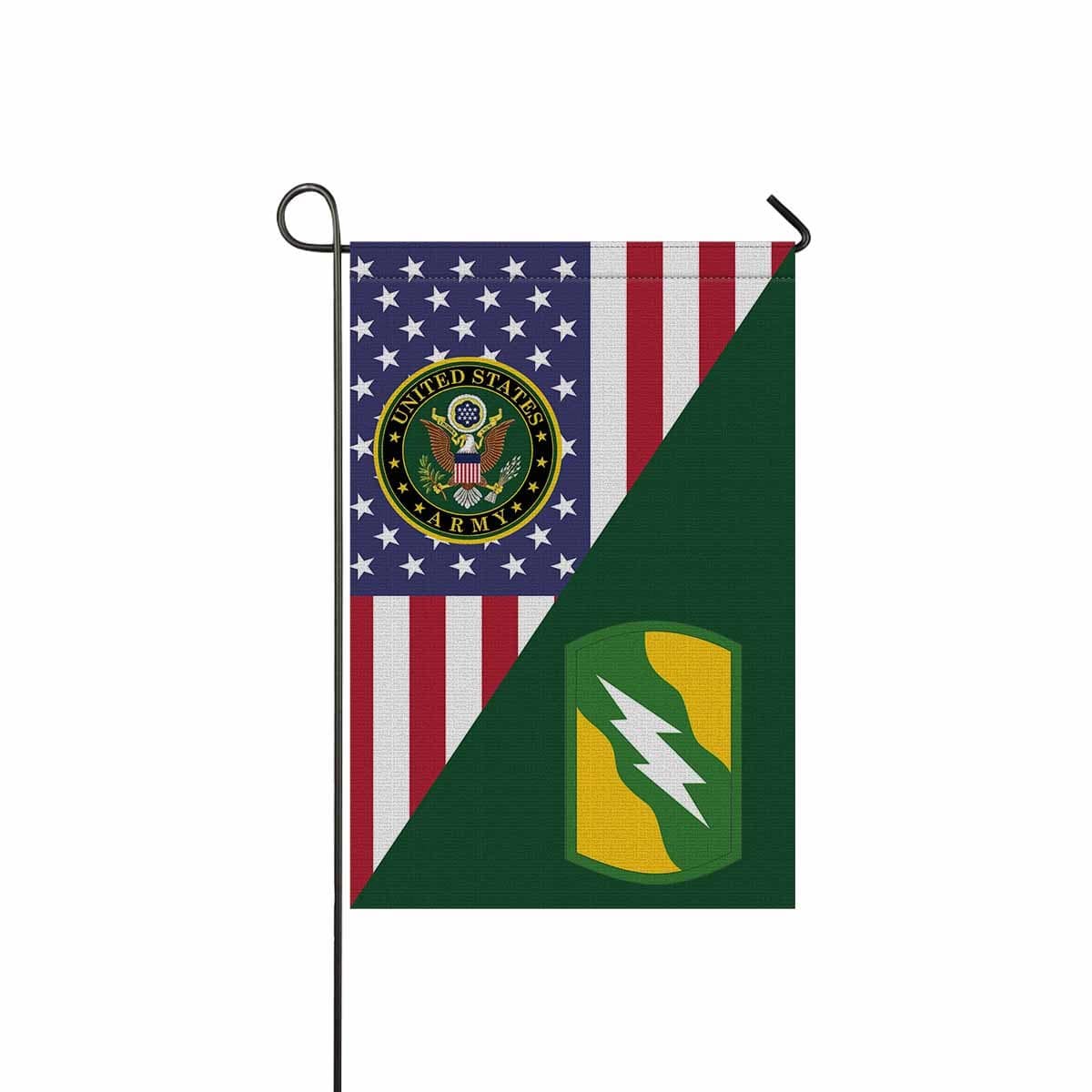 US ARMY 155TH ARMORED BRIGADE COMBAT TEAM Garden Flag/Yard Flag 12 inches x 18 inches Twin-Side Printing-GDFlag-Army-CSIB-Veterans Nation
