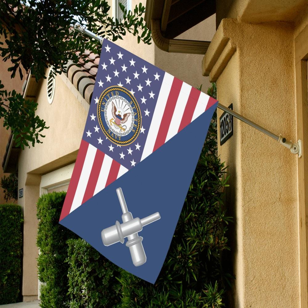 US Navy Gunner's mate Navy GM House Flag 28 inches x 40 inches Twin-Side Printing-HouseFlag-Navy-Rate-Veterans Nation