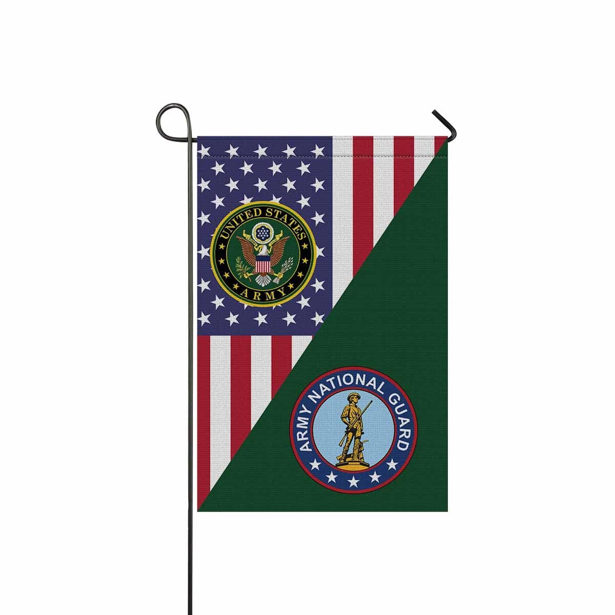 US Army National Guard Garden Flag/Yard Flag 12 Inch x 18 Inch Twin-Side Printing-GDFlag-Army-Branch-Veterans Nation