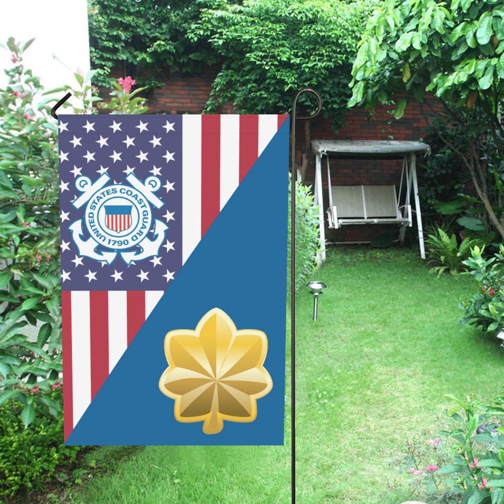 US Coast Guard O-4 Lieutenant Commander O4 LCDR Garden Flag/Yard Flag 12 inches x 18 inches-GDFlag-USCG-Officer-Veterans Nation