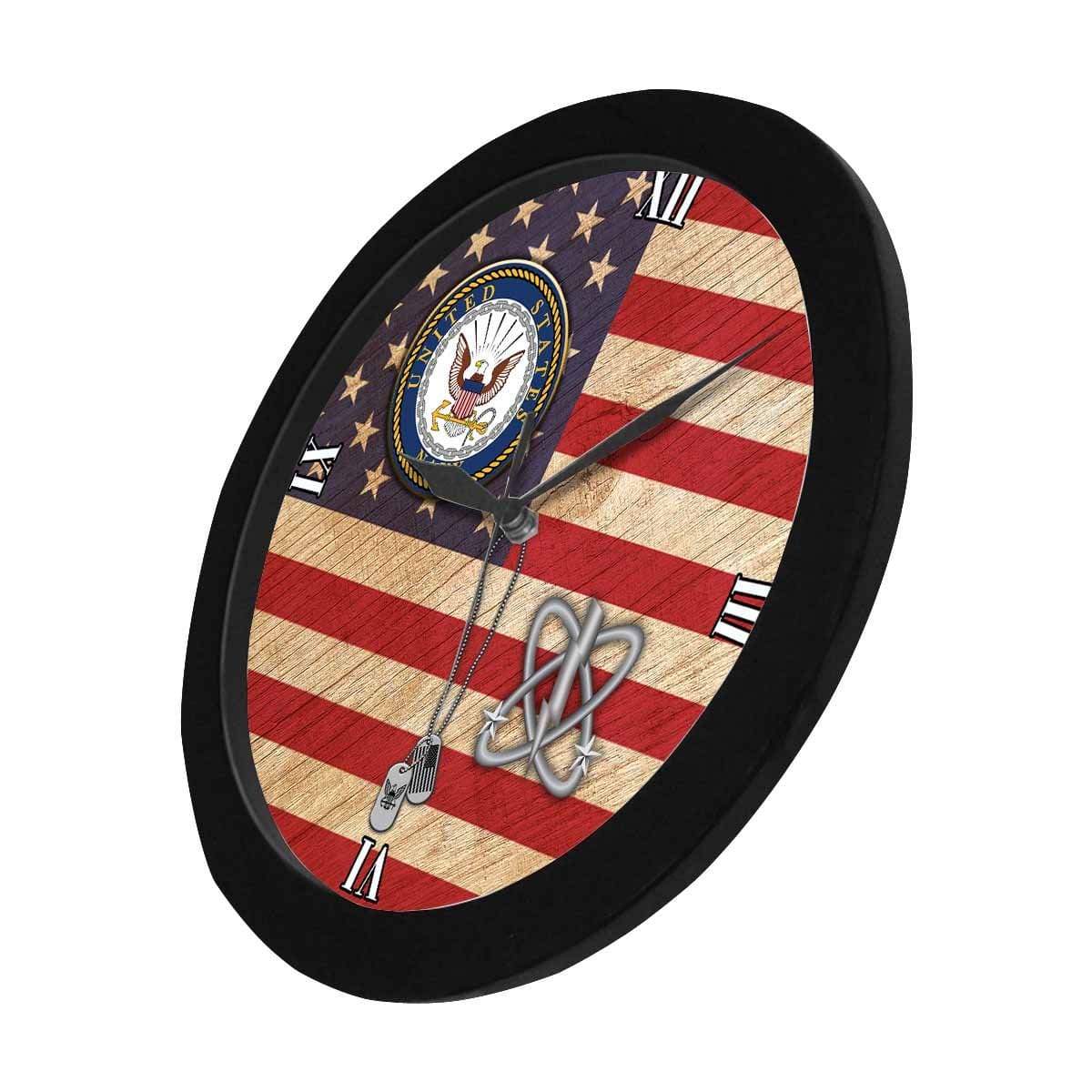 US Navy Electronics Warfare Technician Navy EW Wall Clock-WallClocks-Navy-Rate-Veterans Nation