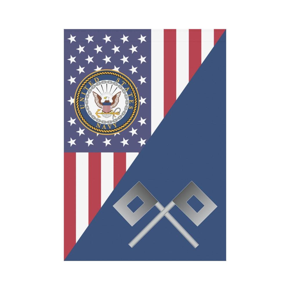 US Navy Signalman Navy SN House Flag 28 inches x 40 inches Twin-Side Printing-HouseFlag-Navy-Rate-Veterans Nation