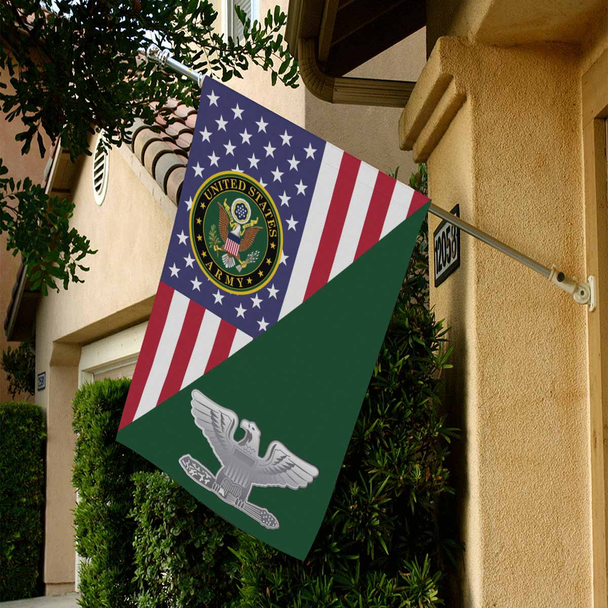 US Army O-6 Colonel O6 COL House Flag 28 Inch x 40 Inch 2-Side Printing-HouseFlag-Army-Ranks-Veterans Nation
