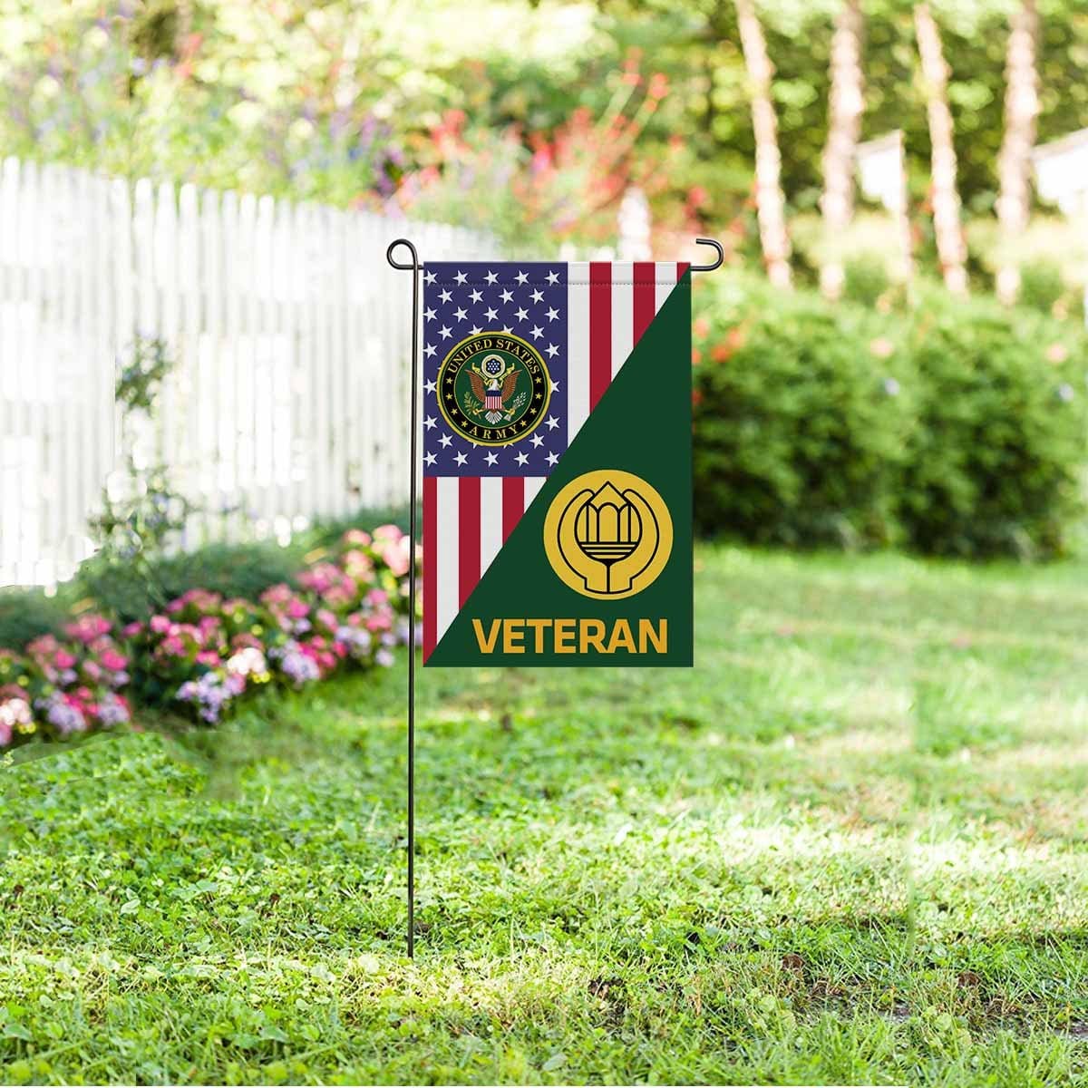 US Army Chaplain Assistant Veteran Garden Flag/Yard Flag 12 Inch x 18 Inch Twin-Side Printing-GDFlag-Army-Branch-Veterans Nation