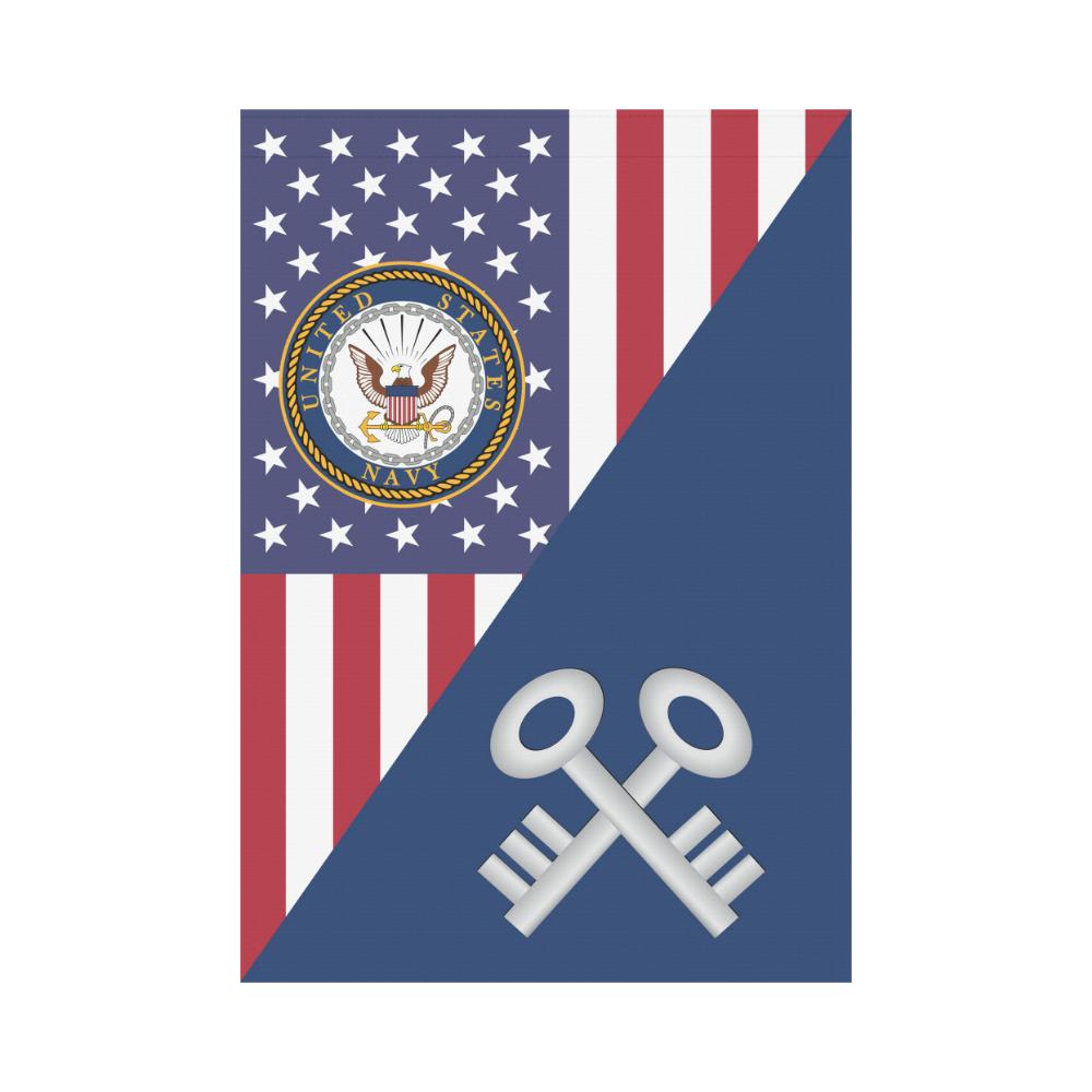 US Navy Storekeeper Navy SK House Flag 28 inches x 40 inches Twin-Side Printing-HouseFlag-Navy-Rate-Veterans Nation