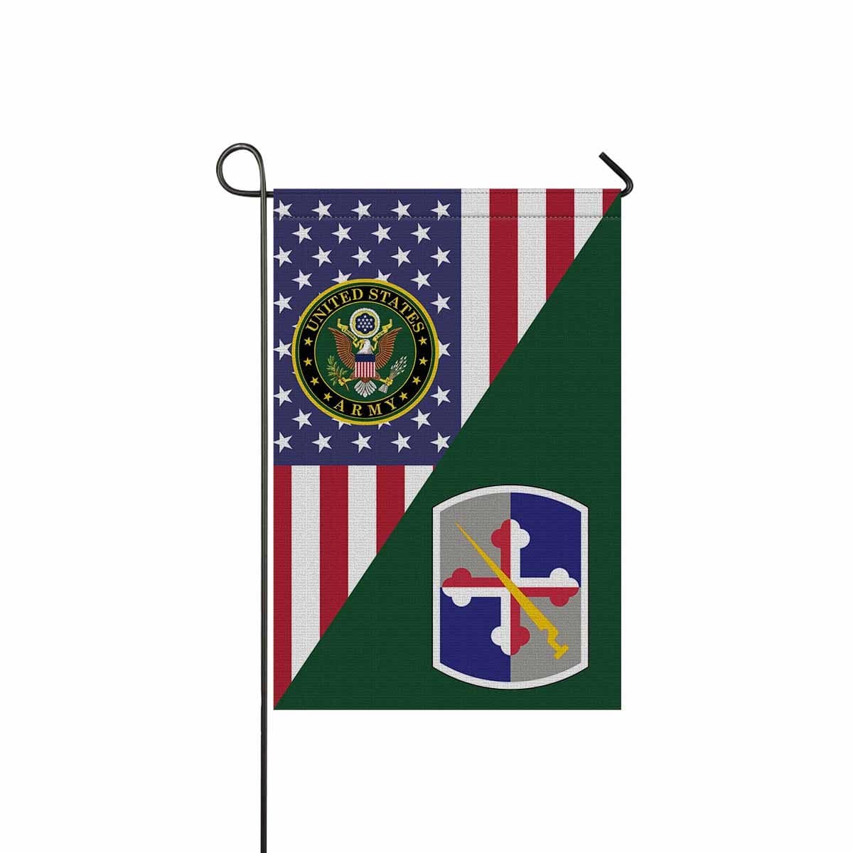 US ARMY 58TH EXPEDITIONARY MILITARY INTELLIGENCE BRIGADE Garden Flag/Yard Flag 12 inches x 18 inches Twin-Side Printing-GDFlag-Army-CSIB-Veterans Nation