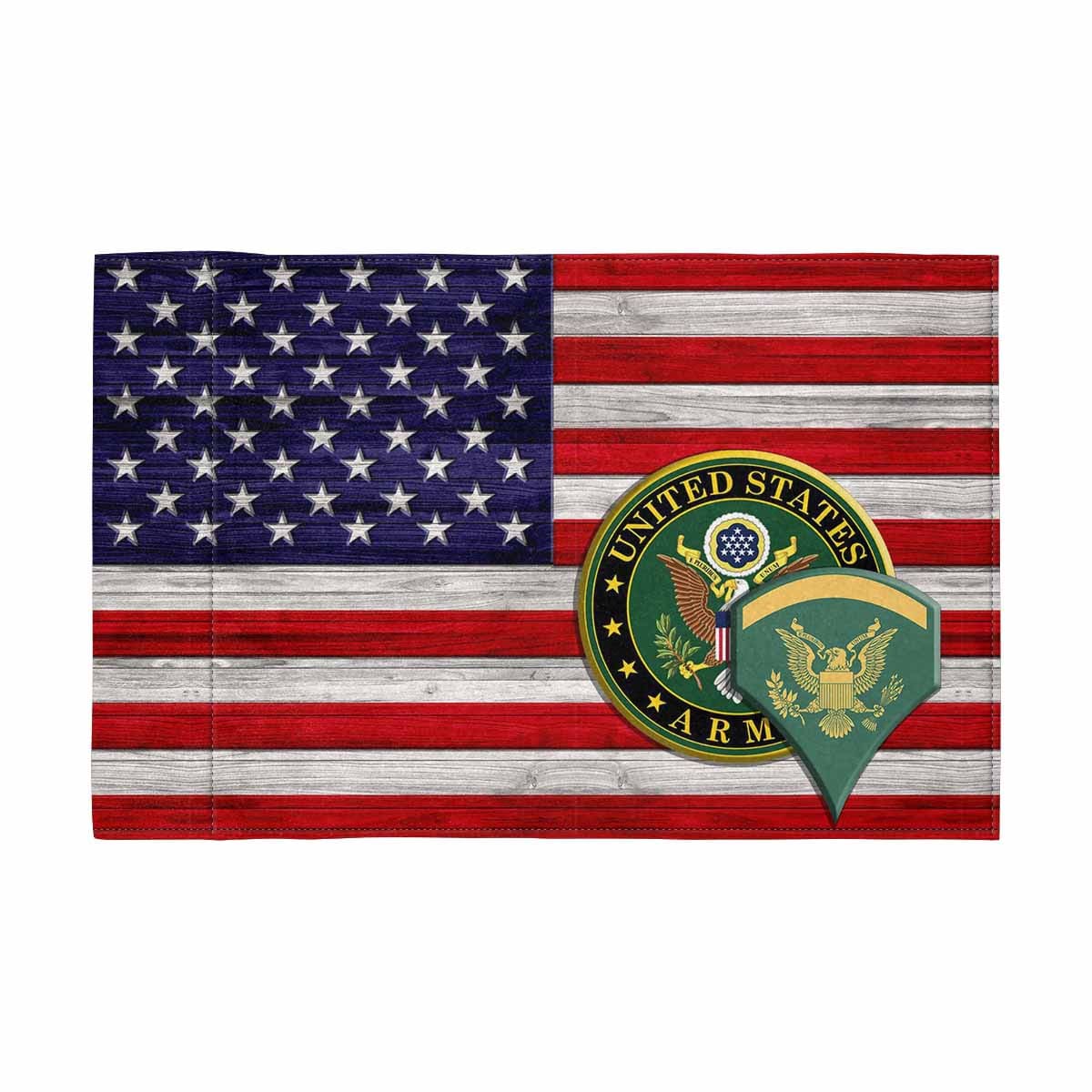 US Army E-5 SPC Motorcycle Flag 9" x 6" Twin-Side Printing D02-Garden Flag-Veterans Nation