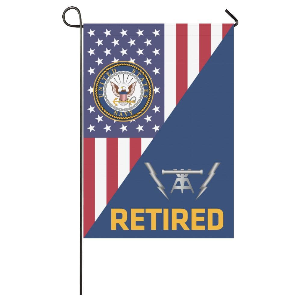 US Navy Fire Controlman Navy FC Retired House Flag 28 inches x 40 inches Twin-Side Printing-HouseFlag-Navy-Rate-Veterans Nation