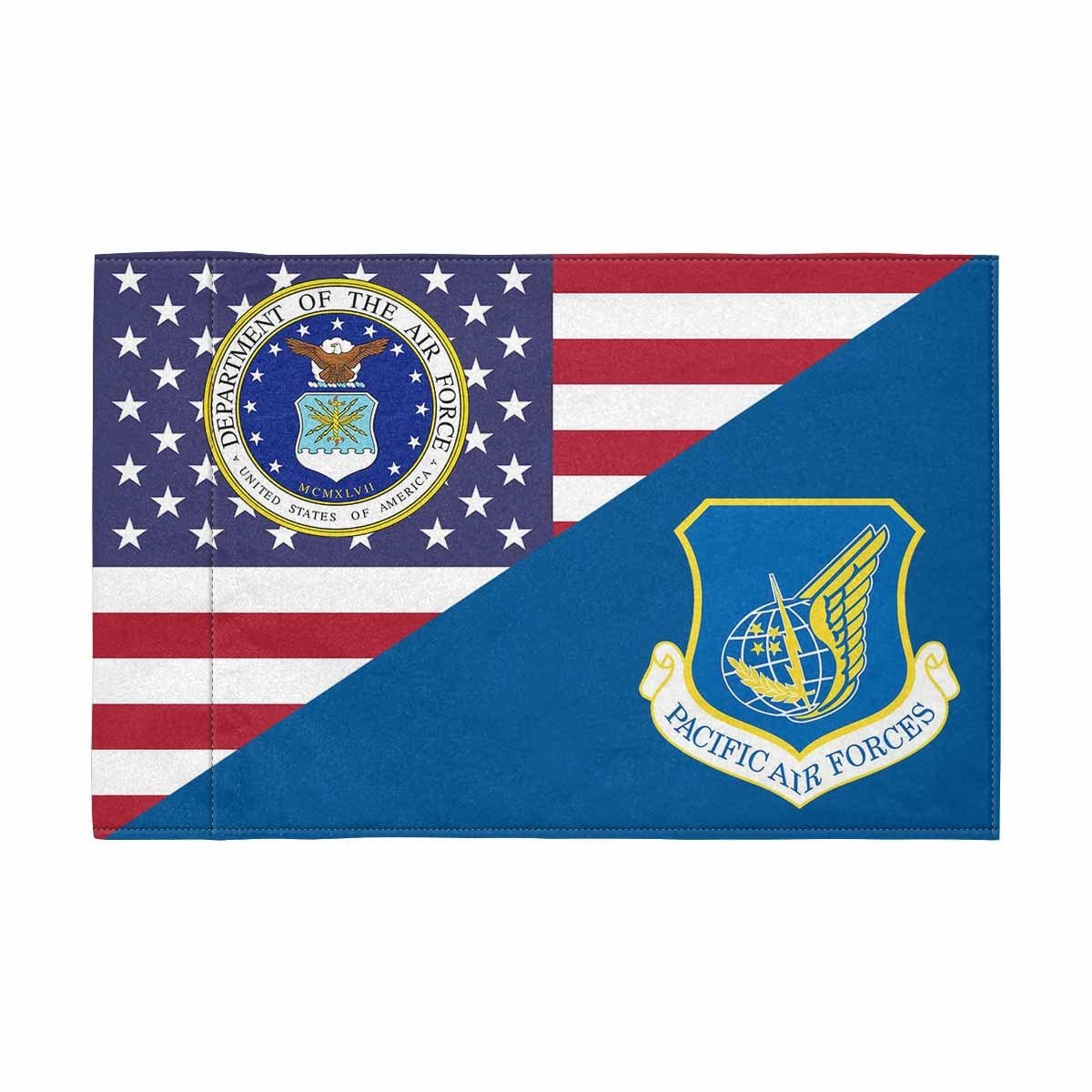 US Air Force Pacific US Air Force s Motorcycle Flag 9" x 6" Twin-Side Printing D01-MotorcycleFlag-USAF-Veterans Nation