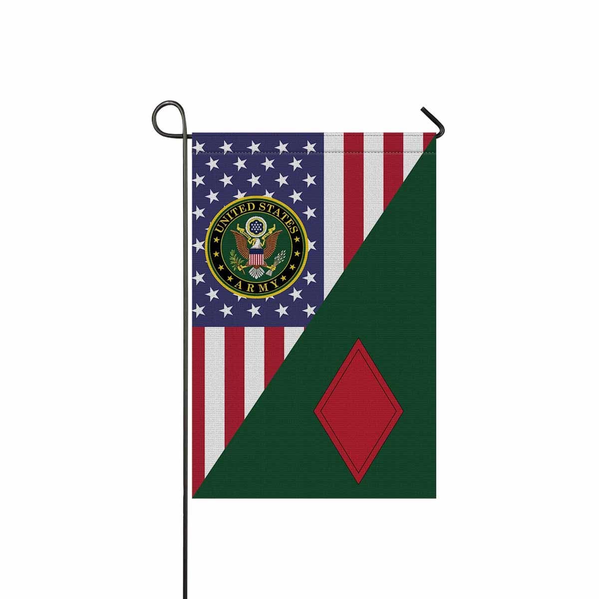 US ARMY 5TH INFANTRY DIVISION Garden Flag/Yard Flag 12 inches x 18 inches Twin-Side Printing-GDFlag-Army-CSIB-Veterans Nation