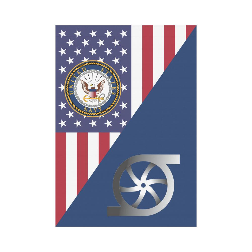 US Navy Gas Turbine Systems Technician Navy GS House Flag 28 inches x 40 inches Twin-Side Printing-HouseFlag-Navy-Rate-Veterans Nation