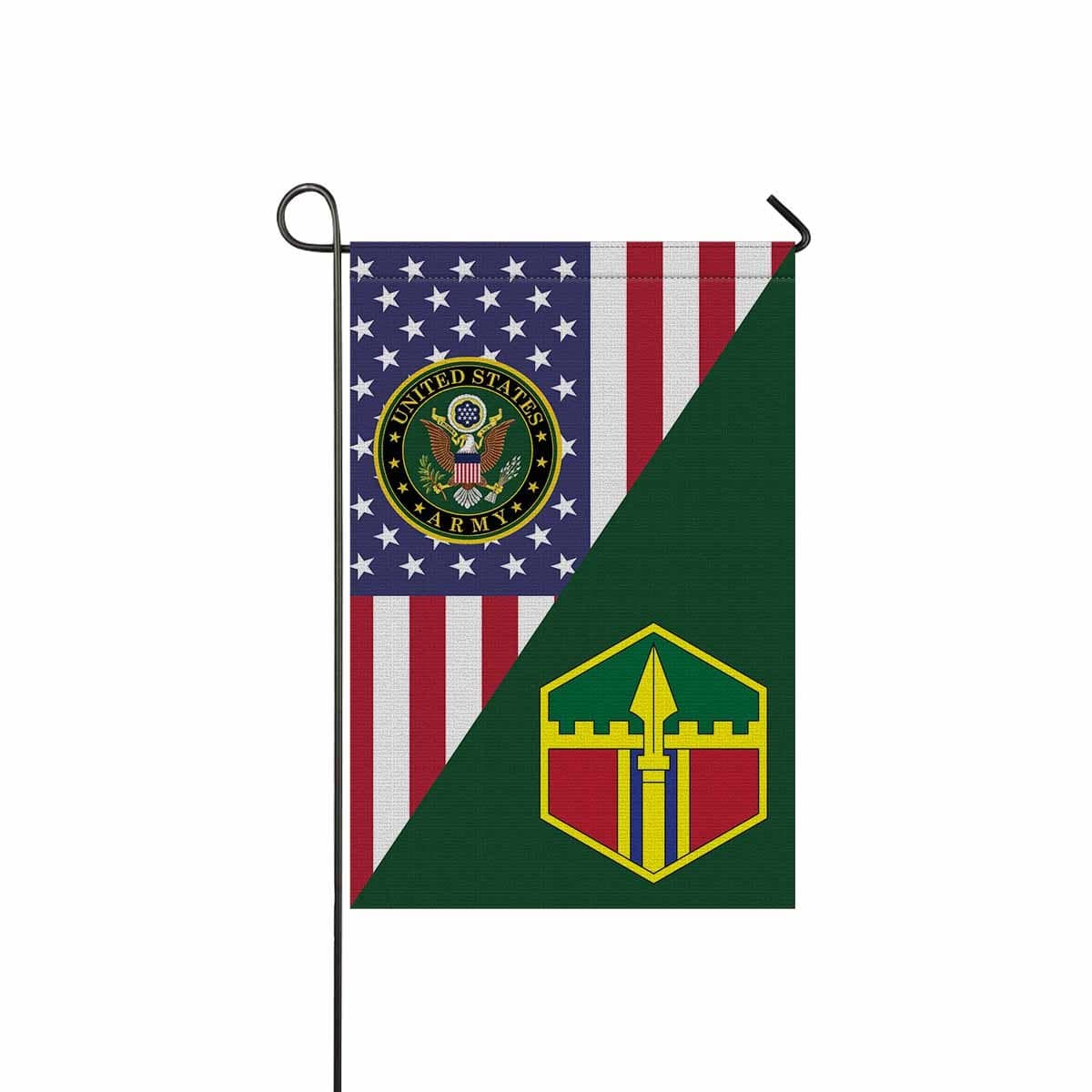 US ARMY 301ST MANEUVER ENHANCEMENT BRIGADE Garden Flag/Yard Flag 12 inches x 18 inches Twin-Side Printing-GDFlag-Army-CSIB-Veterans Nation