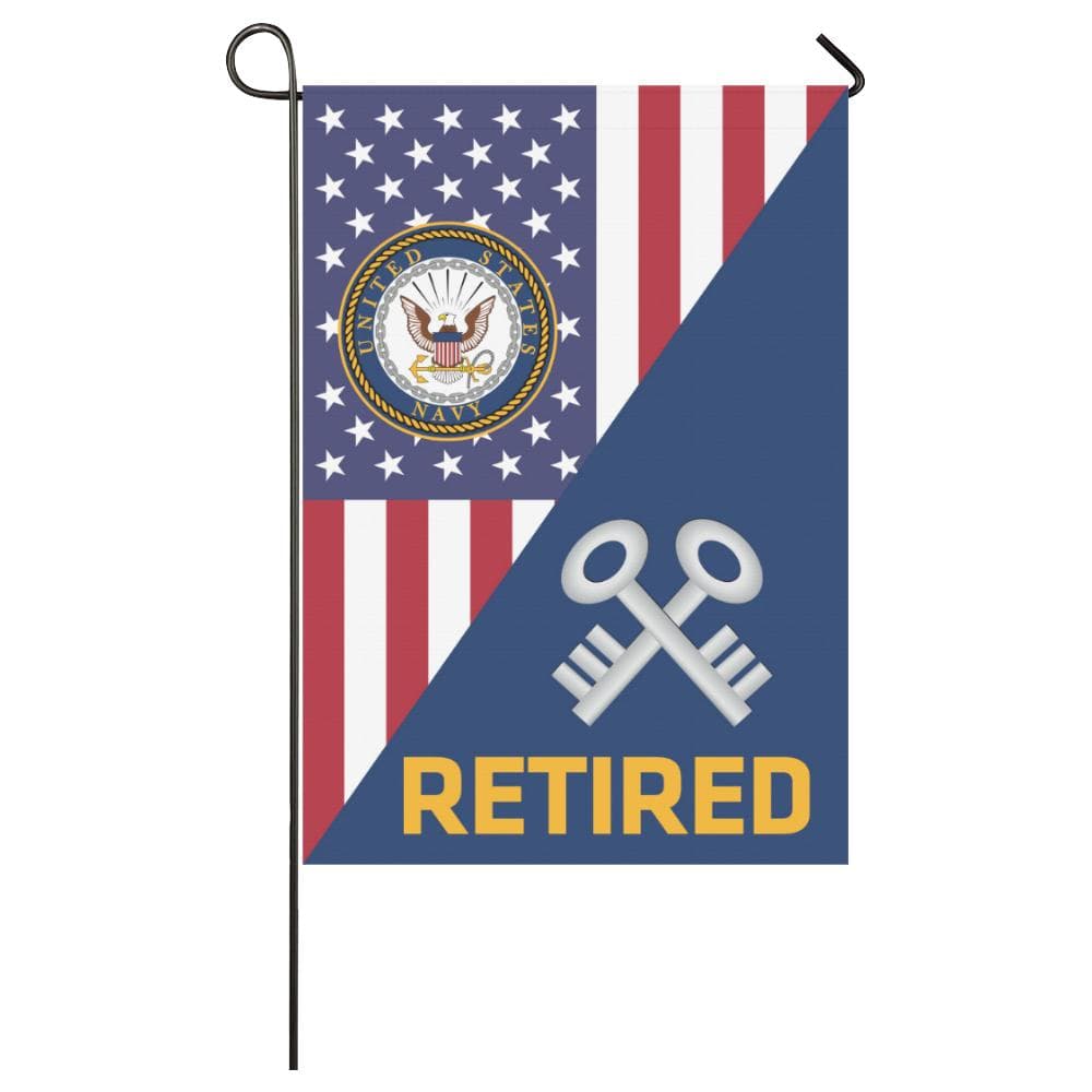 US Navy Logistics specialist Navy LS Retired House Flag 28 inches x 40 inches Twin-Side Printing-HouseFlag-Navy-Rate-Veterans Nation