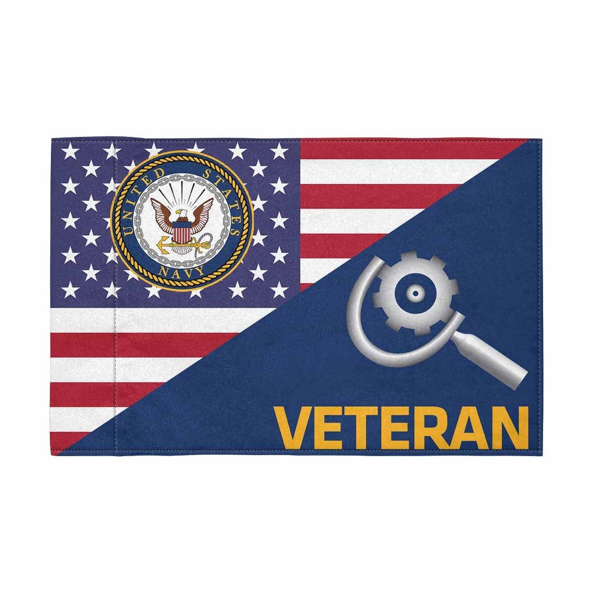 US Navy Machinery repairman Navy MR Veteran Motorcycle Flag 9" x 6" Twin-Side Printing D01-MotorcycleFlag-Navy-Veterans Nation