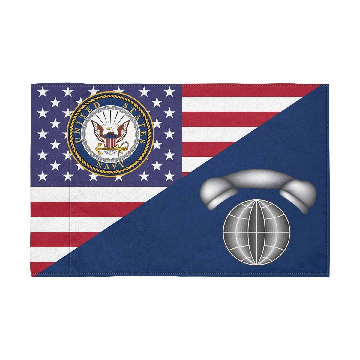 US Navy Interior Communications Electrician Navy IC Motorcycle Flag 9" x 6" Twin-Side Printing D01-MotorcycleFlag-Navy-Veterans Nation