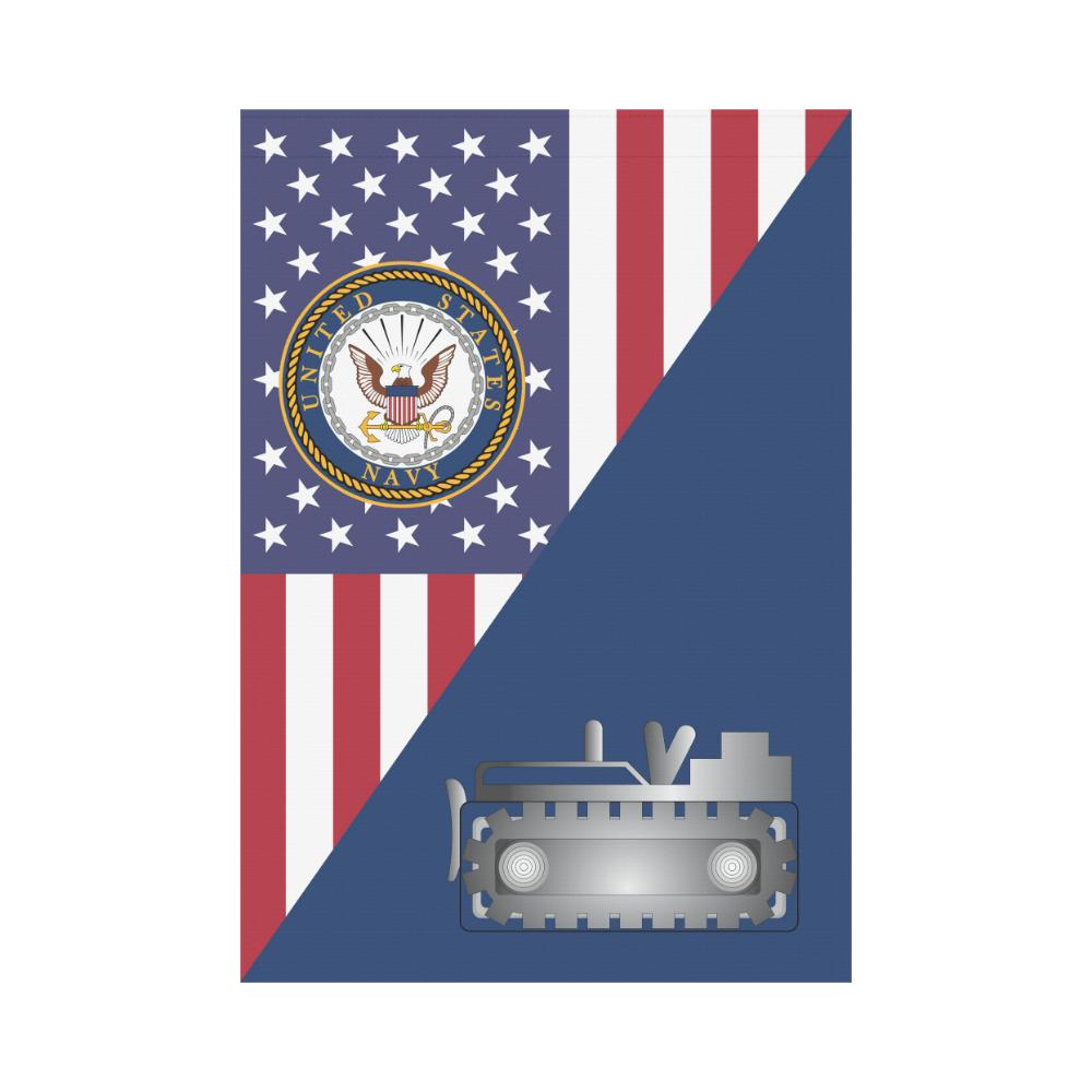 US Navy Equipment Operator Navy EO House Flag 28 inches x 40 inches Twin-Side Printing-HouseFlag-Navy-Rate-Veterans Nation