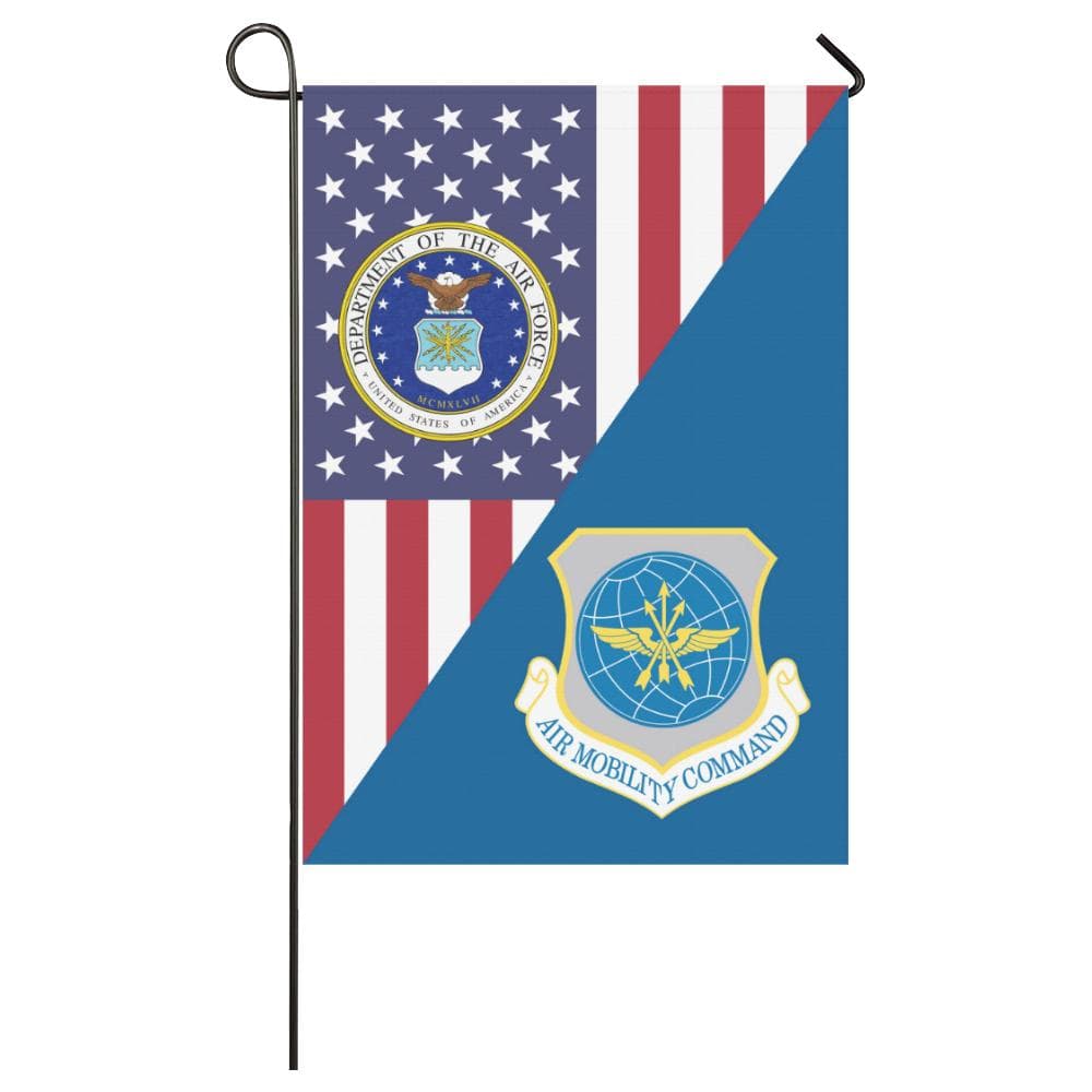 US Air Force Air Mobility Command House Flag 28 inches x 40 inches Twin-Side Printing-HouseFlag-USAF-Shield-Veterans Nation
