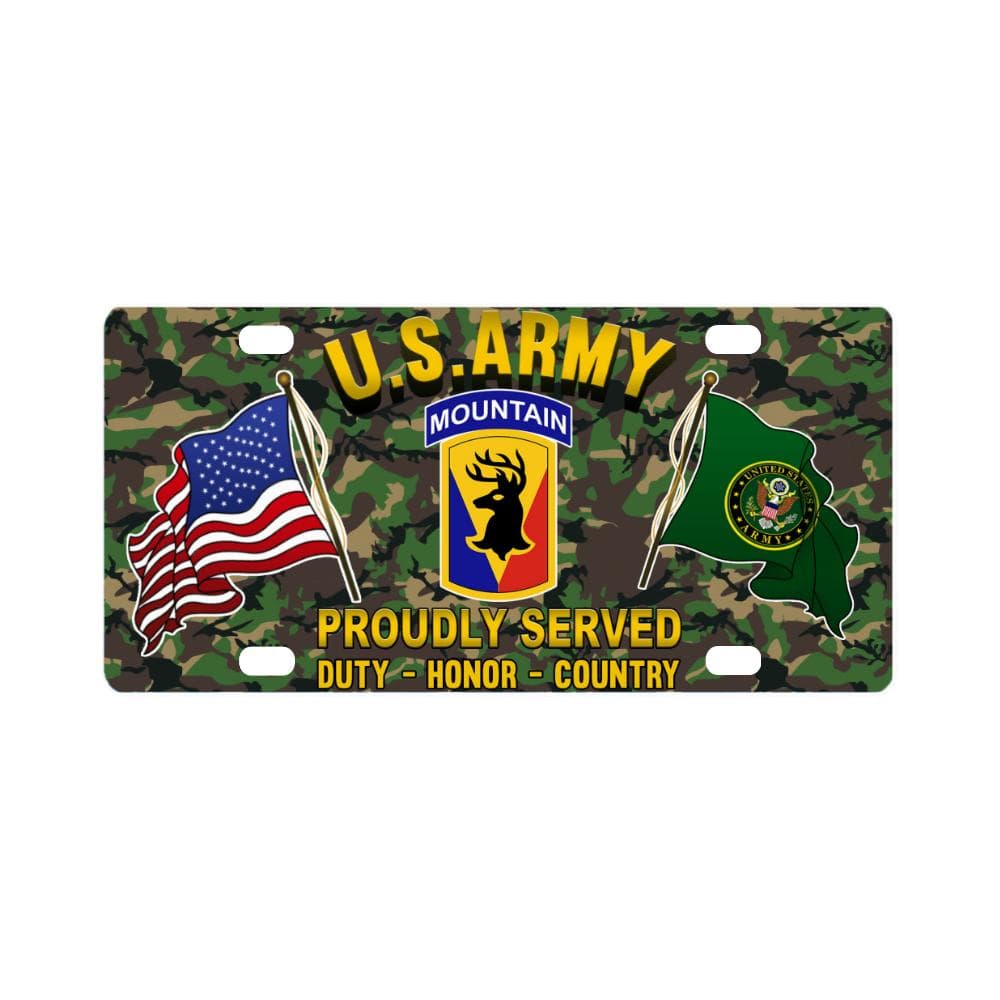 US ARMY 86TH INFANTRY BRIGADE COMBAT TEAM - Classic License Plate-LicensePlate-Army-CSIB-Veterans Nation
