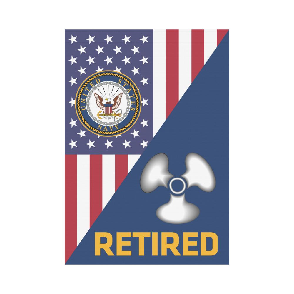 US Navy Machinist's Mate Navy MM Retired House Flag 28 inches x 40 inches-HouseFlag-Navy-Rate-Veterans Nation