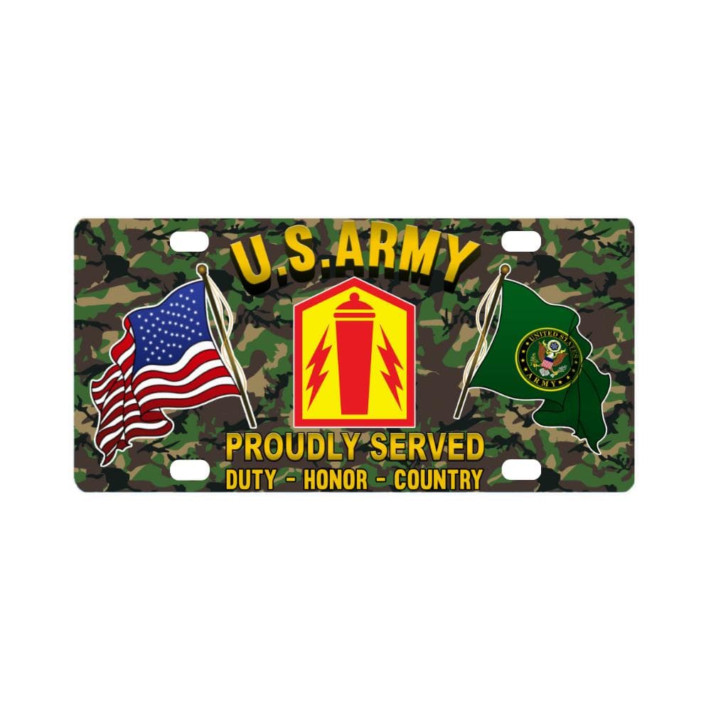 US ARMY 41 FIRES BRIGADE- Classic License Plate-LicensePlate-Army-CSIB-Veterans Nation