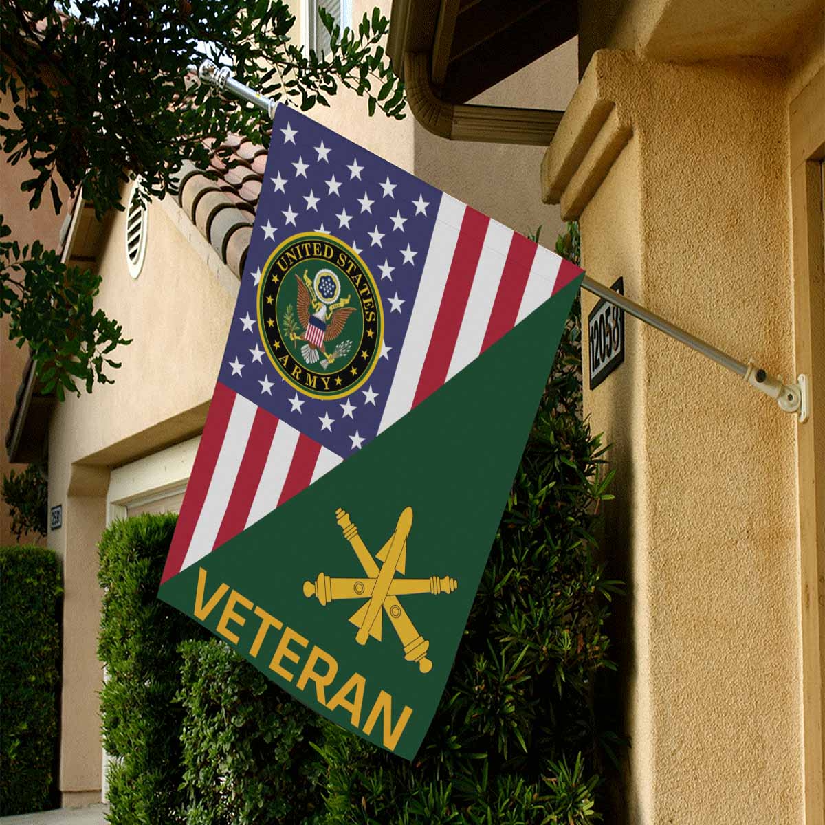 US Army Air Defense Artillery Veteran House Flag 28 Inch x 40 Inch Twin-Side Printing-HouseFlag-Army-Branch-Veterans Nation